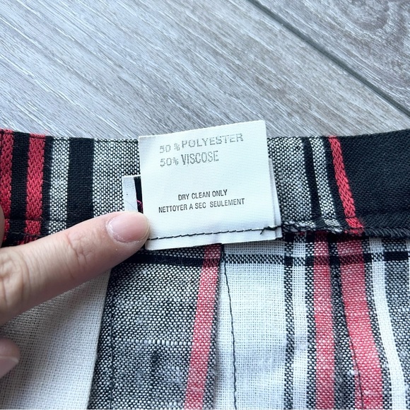 Plaid Midi Skirt in Red and Black - Picture 10 of 15